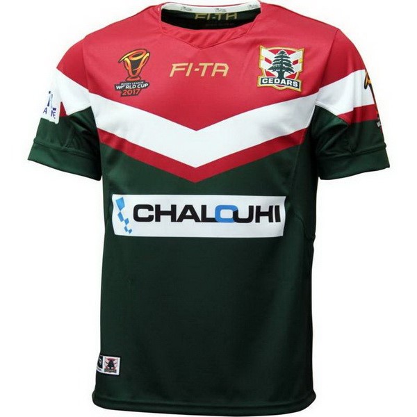 Maillot Rugby Líbano RLWC Domicile 2017 2018 Vert